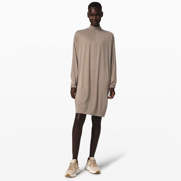 Lululemon•Vindur Dress Cupro *lululemon lab•BNWT•Nomad RARE PIECE•Sz L - Picture 1 of 16